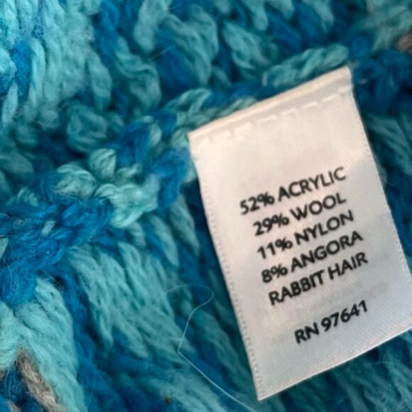 J.Jill Woman Green Wool/Angora/Acrylic Fair Isle Nordic Pull-Over Sweater Sz XL - Picture 6 of 7